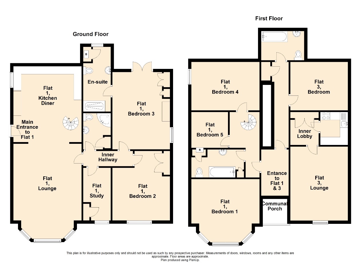 Lot: 23 - PAIR OF FLATS FOR INVESTMENT OR OCCUPATION -